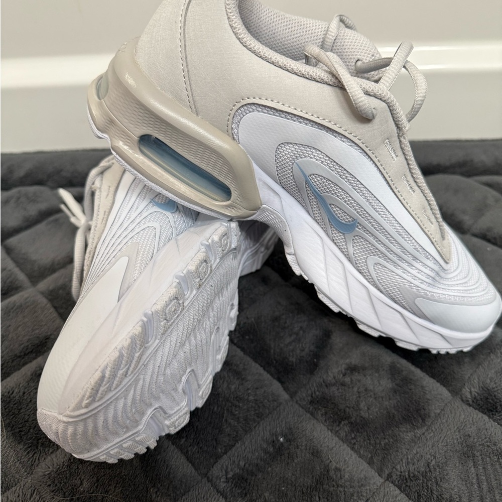 Nike Air max Gray and baby blue Athletic Shoes
